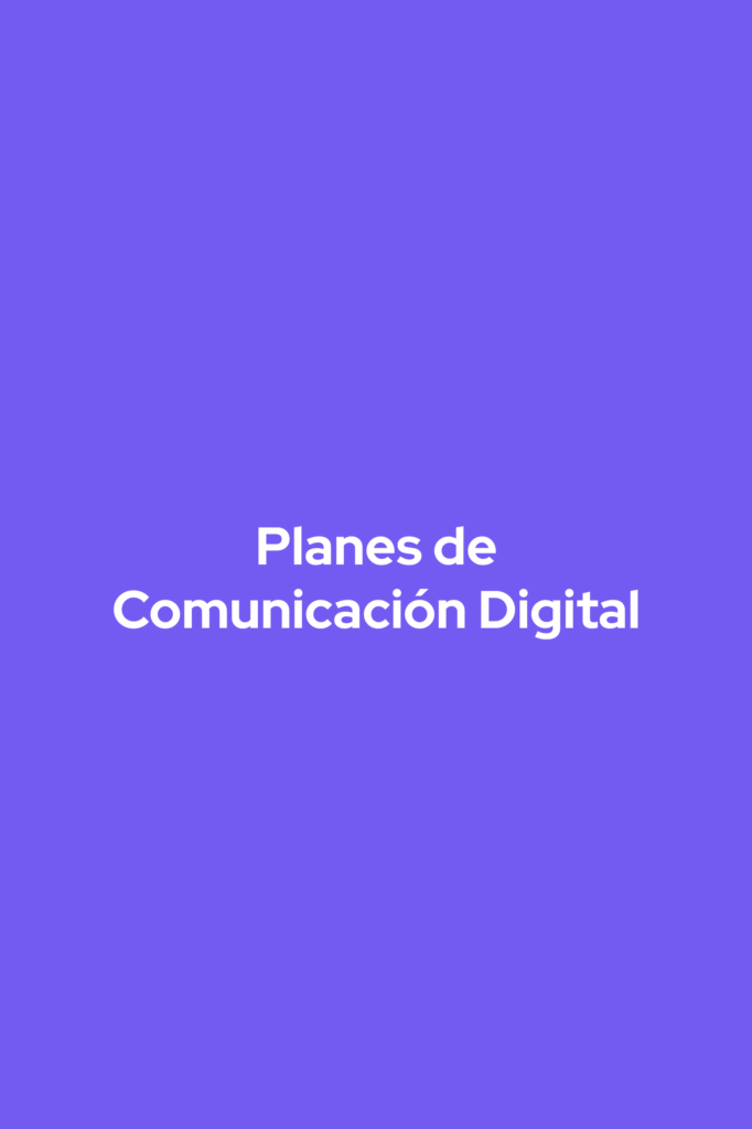 Planes de Comunicación Digital 1